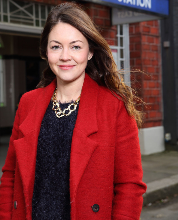 Lacey Turner on set at EastEnders