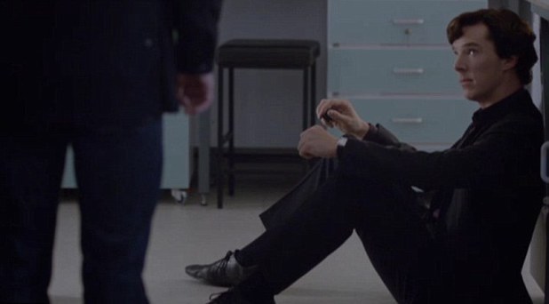 Benedict Cumberbatch as Sherlock in 'The Reichenbach Fall'