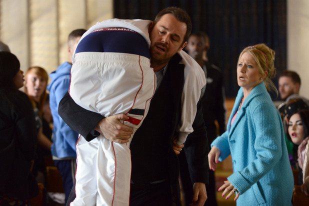 Mick removes Nancy from the ceremony