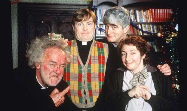 The cast of Father Ted