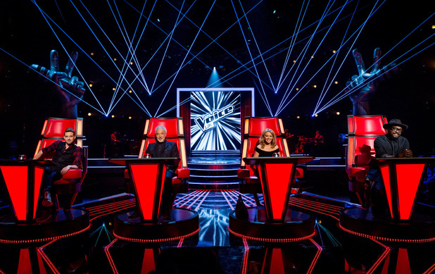 The Voice UK series 3 judges on the first day of filming