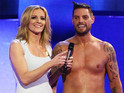 The singer's trunks fall down after all three of his dives on latest show.