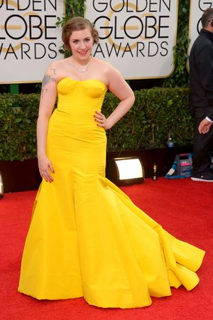 Lena Dunham 71st Annual Golden Globe Awards, Arrivals, Los Angeles, America - 12 Jan 2014