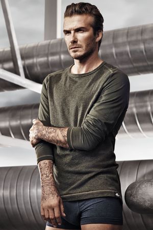 David Beckham poses for H&M