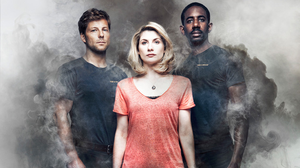 The cast of Sky1's 'The Smoke'.