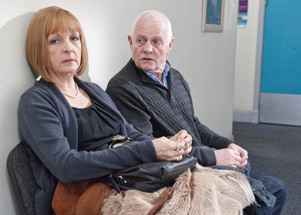 Eric accompanies Val to the clinic.