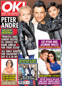 Lee Ryan and Jasmine Waltz in OK! magazine