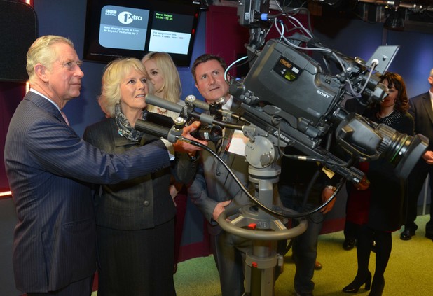 Prince Charles and Camilla visit the Radio 1 and 1Xtra studios
