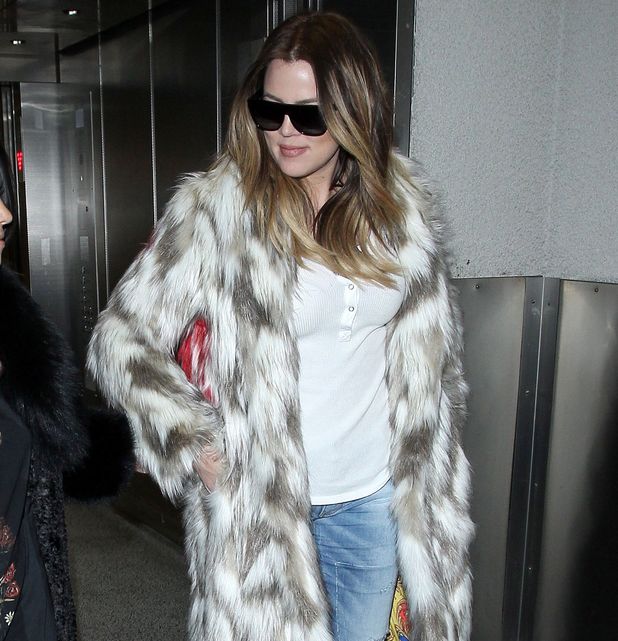 Khloe Kardashian at LAX airport in Los Angeles
