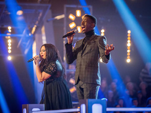 Sarah Eden-Winn and Jermain Jackman battle on The Voice