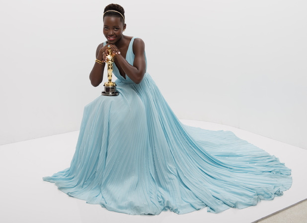 A.M.P.A.S. After winning the category Performance by an actress in a supporting role for her work in "12 Years a Slave", actress Lupita Nyong'o poses backstage with her Oscar®
2 Mar 2014
