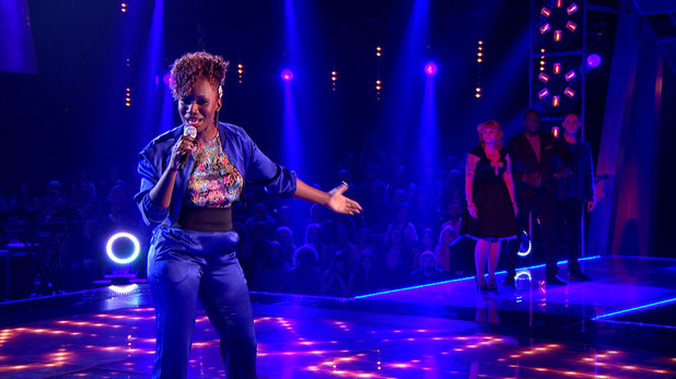 Celestine on The Voice knockouts