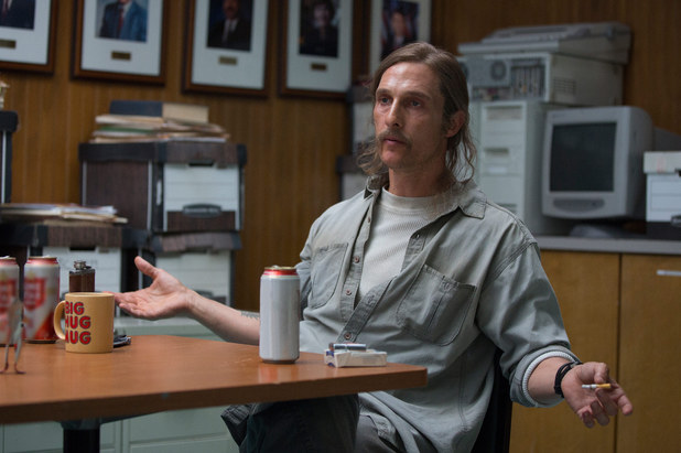 Matthew McConaughey as Rust Cohle in True Detective
