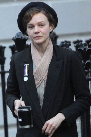 'Suffragette' on set filming, London, Britain - 25 Mar 2014 Carey Mulligan 25 Mar 2014