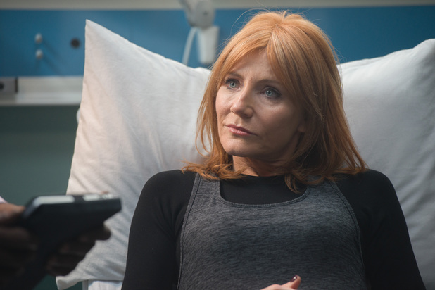 Michelle Collins as Samantha in Casualty