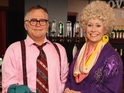 Waxworks were unveiled by Liz Dawn today (March 26).