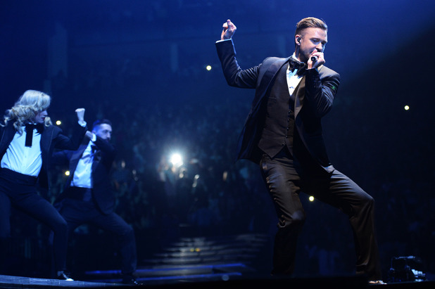 Justin Timberlake performs on The 20 /20 Experience World Tour at The O2 Arena