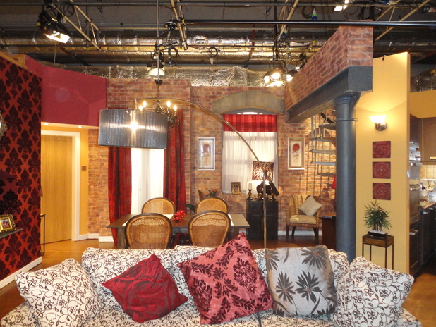 The set for Carla's former flat