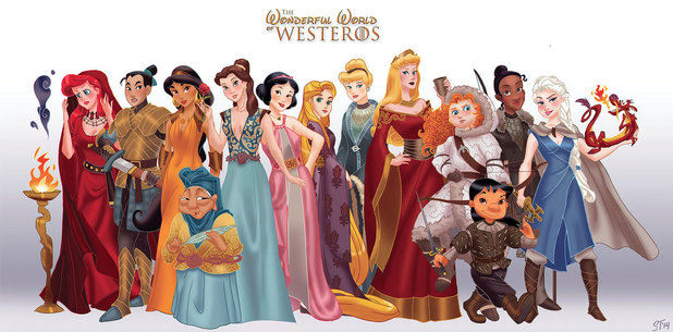 If Disney Princesses Were In Game Of Thrones Amazing Fan Art Game Of Thrones News Cult