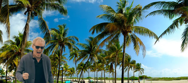 Jamie Laing on Miami Beach