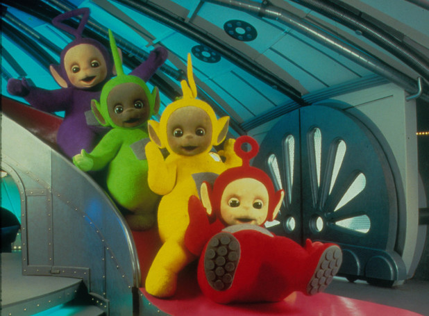 The Teletubbies: Tinky Winkie, Dipsy, La La, Po