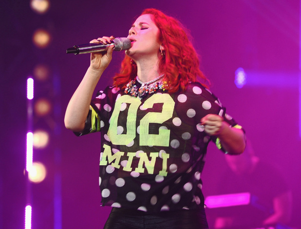 Katy B performs on Day 1 of the Isle of Wight Festival