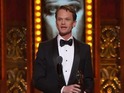Neil Patrick Harris is awarded for performance in Hedwig and the Angry Inch.