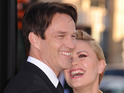 See the loved-up couple's affectionate display at True Blood premiere.
