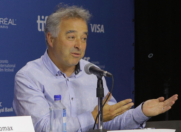 Frank Cottrell Boyce speaks onstage at 'The Railway Man' Press Conference