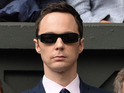The actor caused a stir on Twitter after he was spotted on Centre Court today.