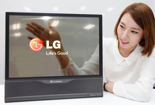LG's transparent TV display