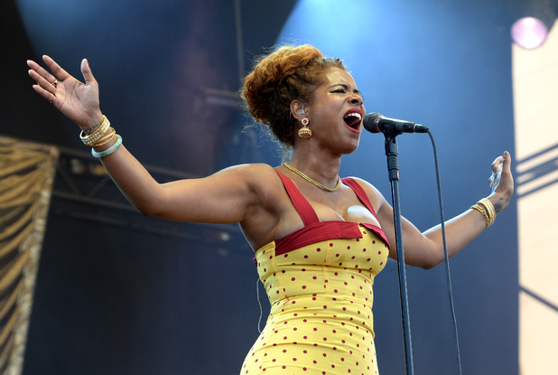 Kelis performs on the Obelisk Arena stage at the Latitude Festival 2014