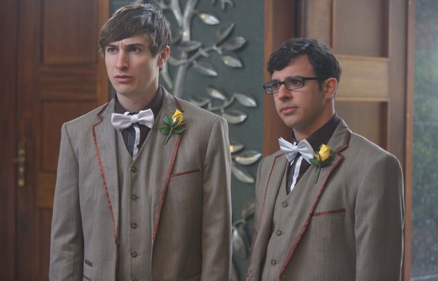Tom Rosenthal as Jonny & Simon Bird as Adam in Friday Night Dinner