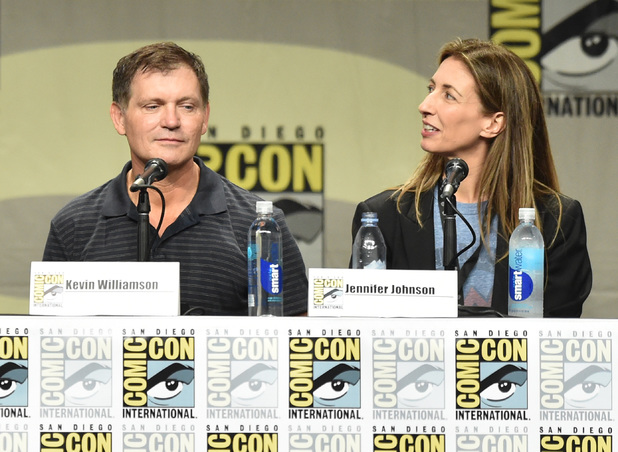Show creator Kevin Williamson and executive producer Jennifer Johnson attend FOX's 'The Following' panel during Comic-Con