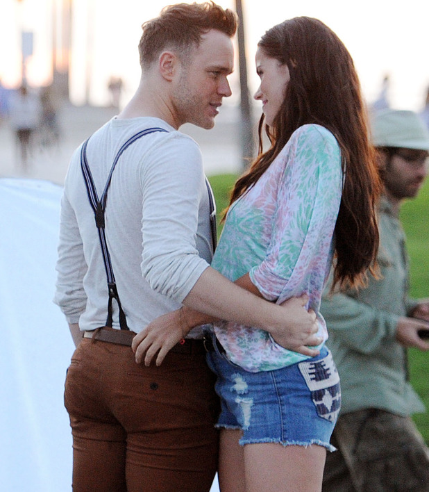 Olly Murs on a music video shoot
