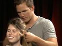 Chris Pratt lives up to his boast on Instagram about his French braid skills.