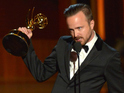 The actor thanks Breaking Bad co-star Bryan Cranston in his speech.