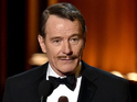 The Walter White actor thanks co-star Aaron Paul during his speech.