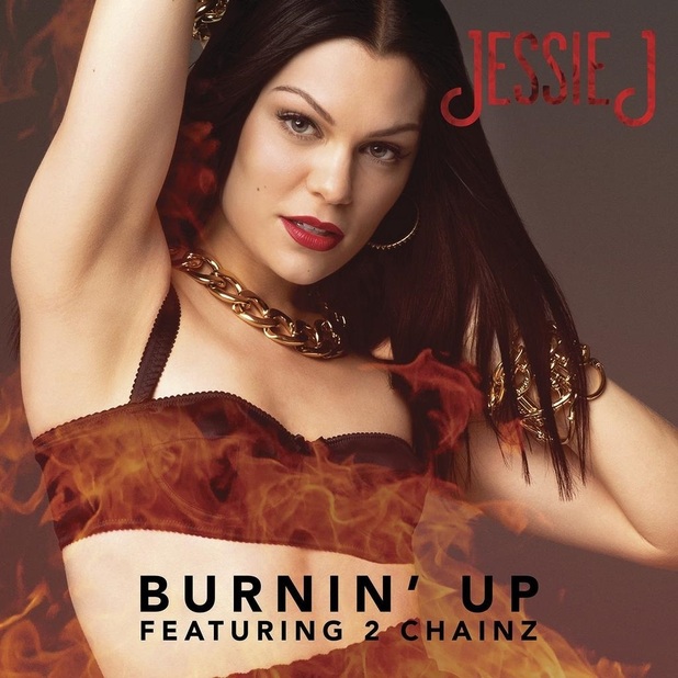 Jessie J 'Burnin' Up' single artwork.