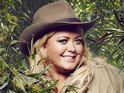 The TOWIE star leaves after struggling to cope with life in the jungle.