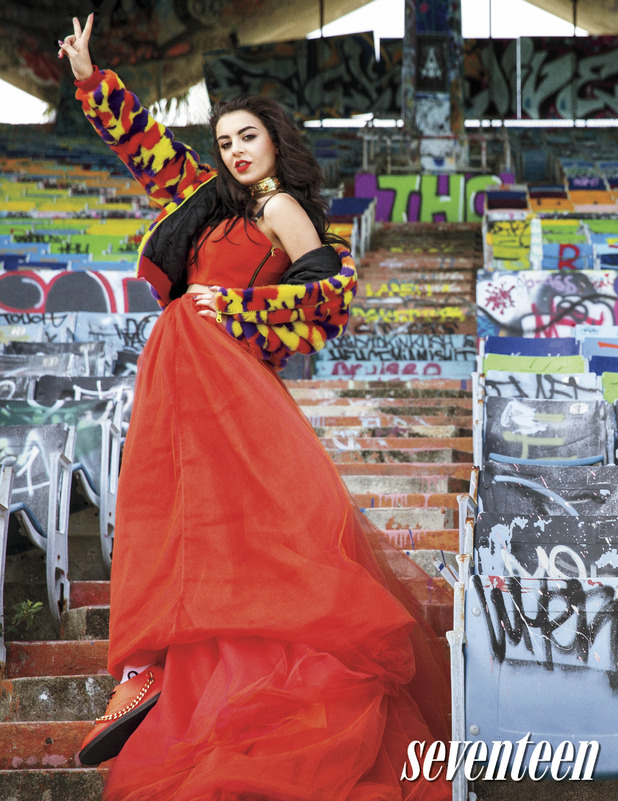 Charli XCX in Seventeen's December/January issue
