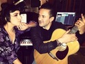 The singer hints that she's working on new music with the 'Bad Romance' producer.