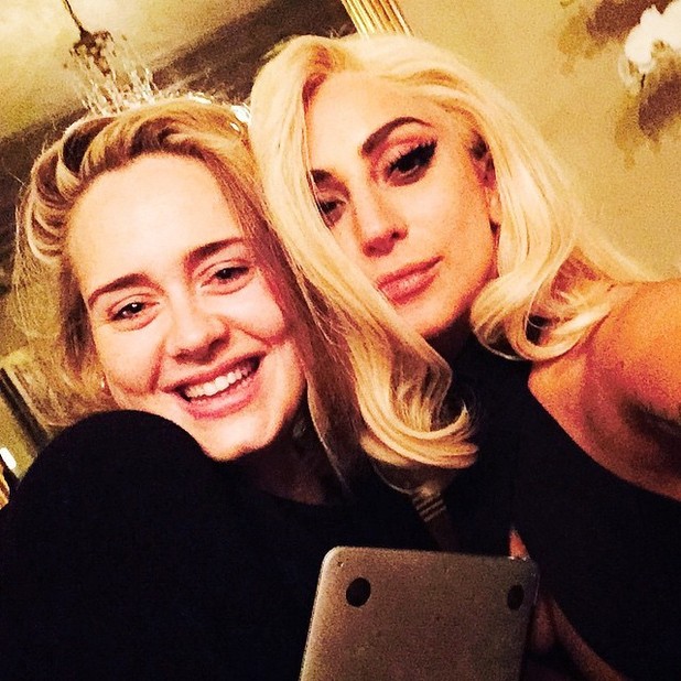 Lady Gaga and Adele
