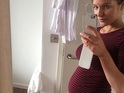 The actress and model is expecting her first baby with partner Scott Sinclair in June.