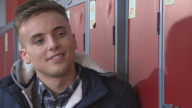 Harry is pleased with how things are going - soaps-hollyoaks-harry-thompson