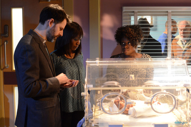 Pearl is christened at the hospital