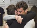 Arg is welcomed back by co-stars as he returns following suspension.