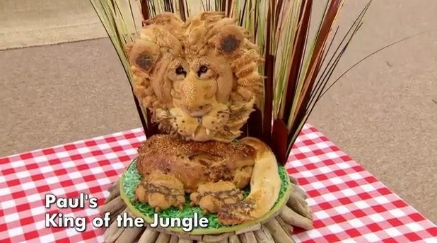 Paul Jagger's lion on The Great British Bake Off