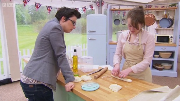 Flora on The Great British Bake Off