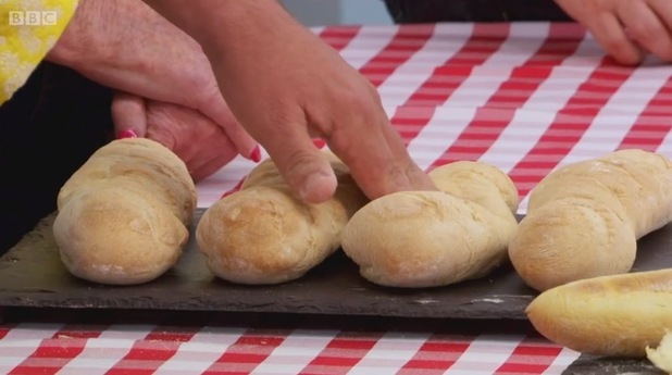 Nadiya's baguettes on The Great British Bake Off